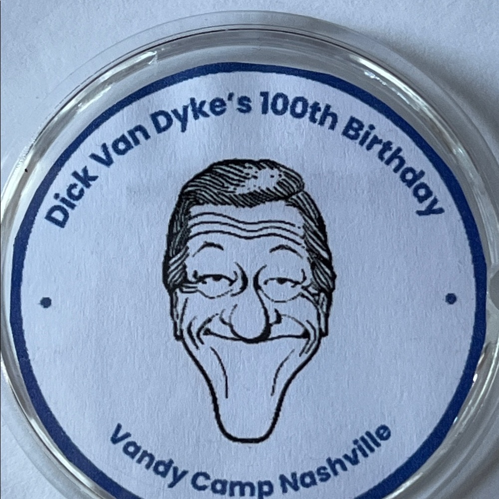 Dick Van Dyke 100th Birthday Pin Movie Swag Custom Made Brooch Documentary Film